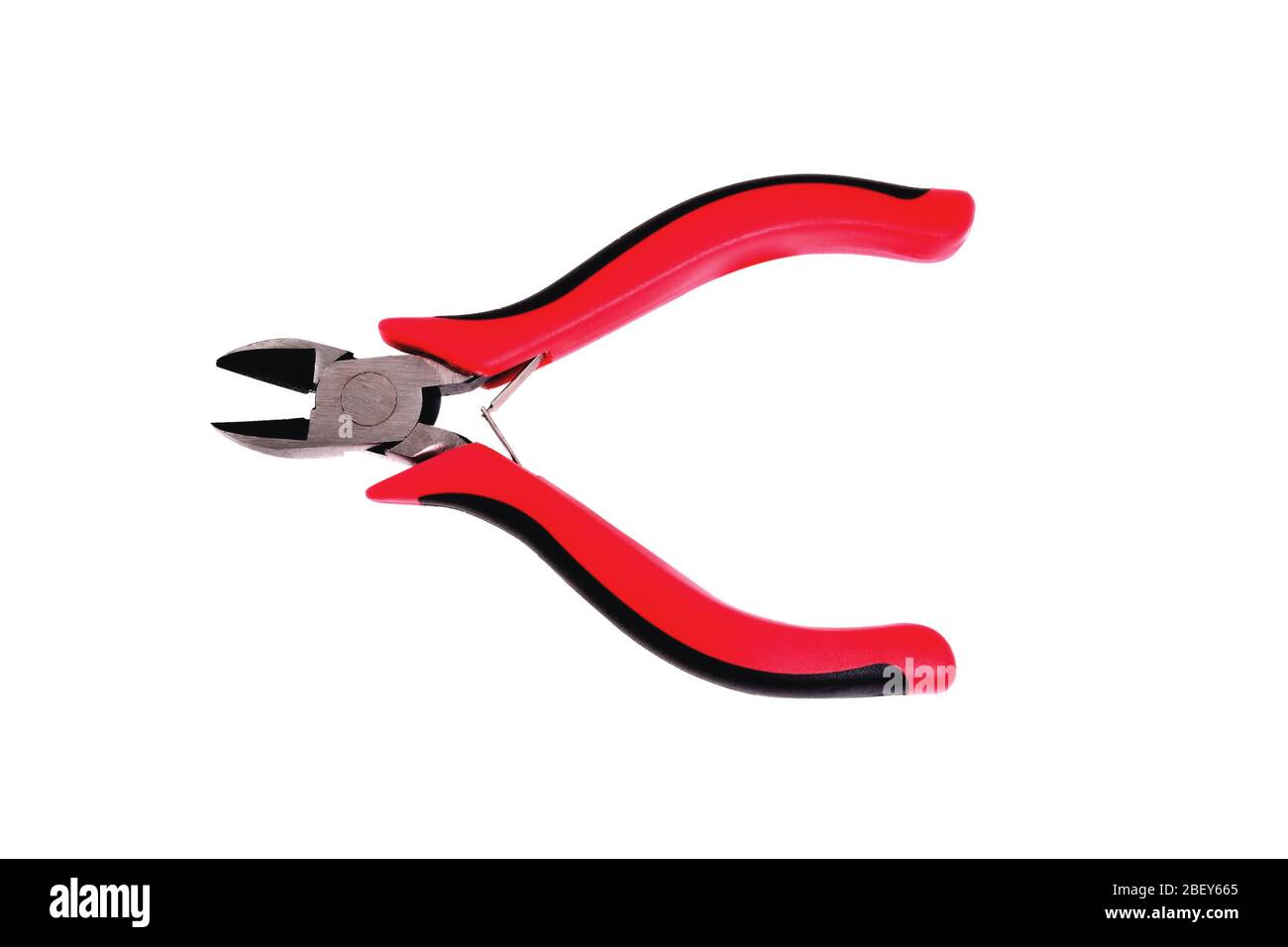 side cutter red black isolate close up Stock Photo