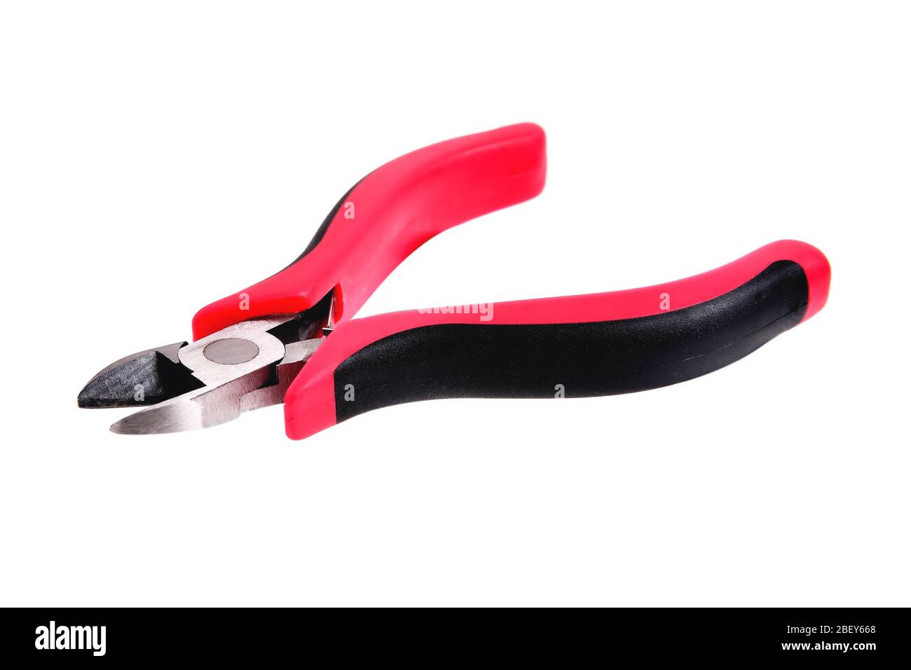 side cutter red black isolate close up Stock Photo