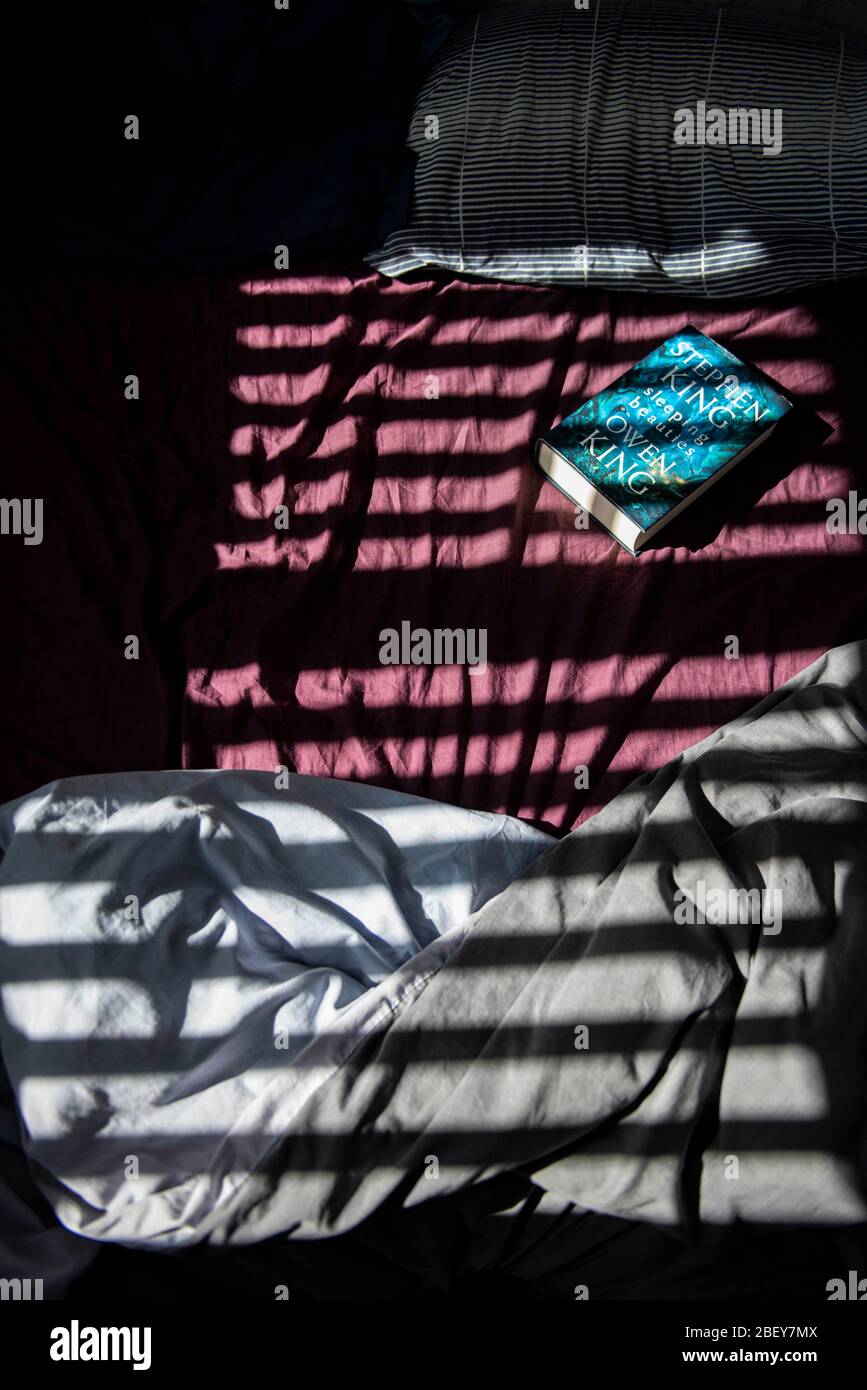 Messy bed during lockdown Stock Photo Alamy