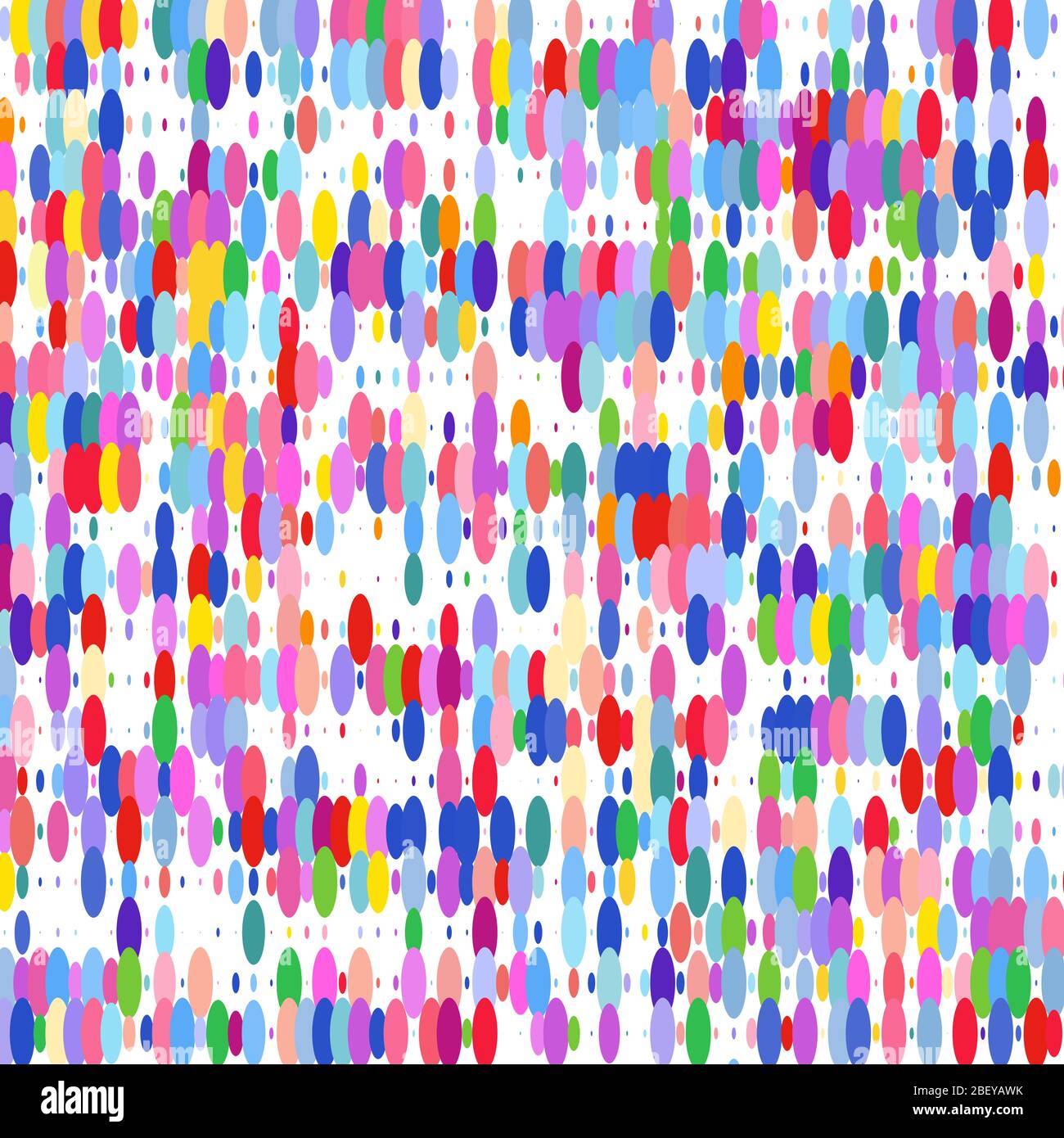 Colored  ovals on white background Stock Vector