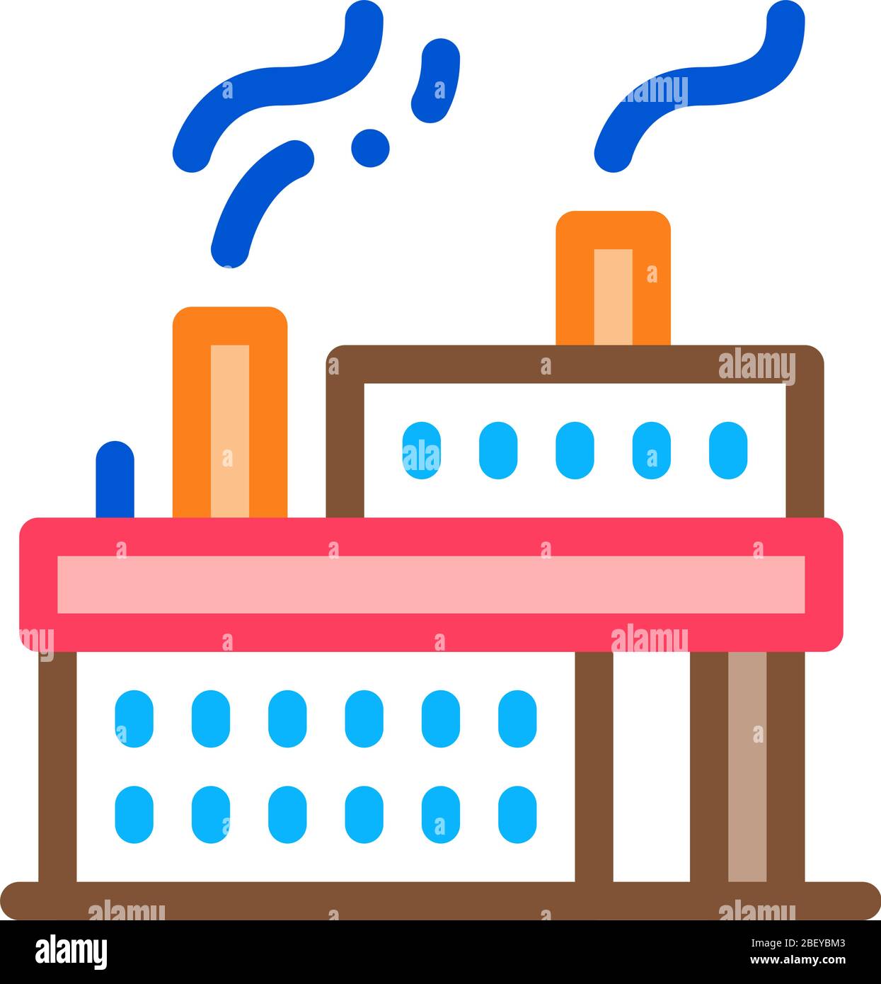working power station icon vector outline illustration Stock Vector ...