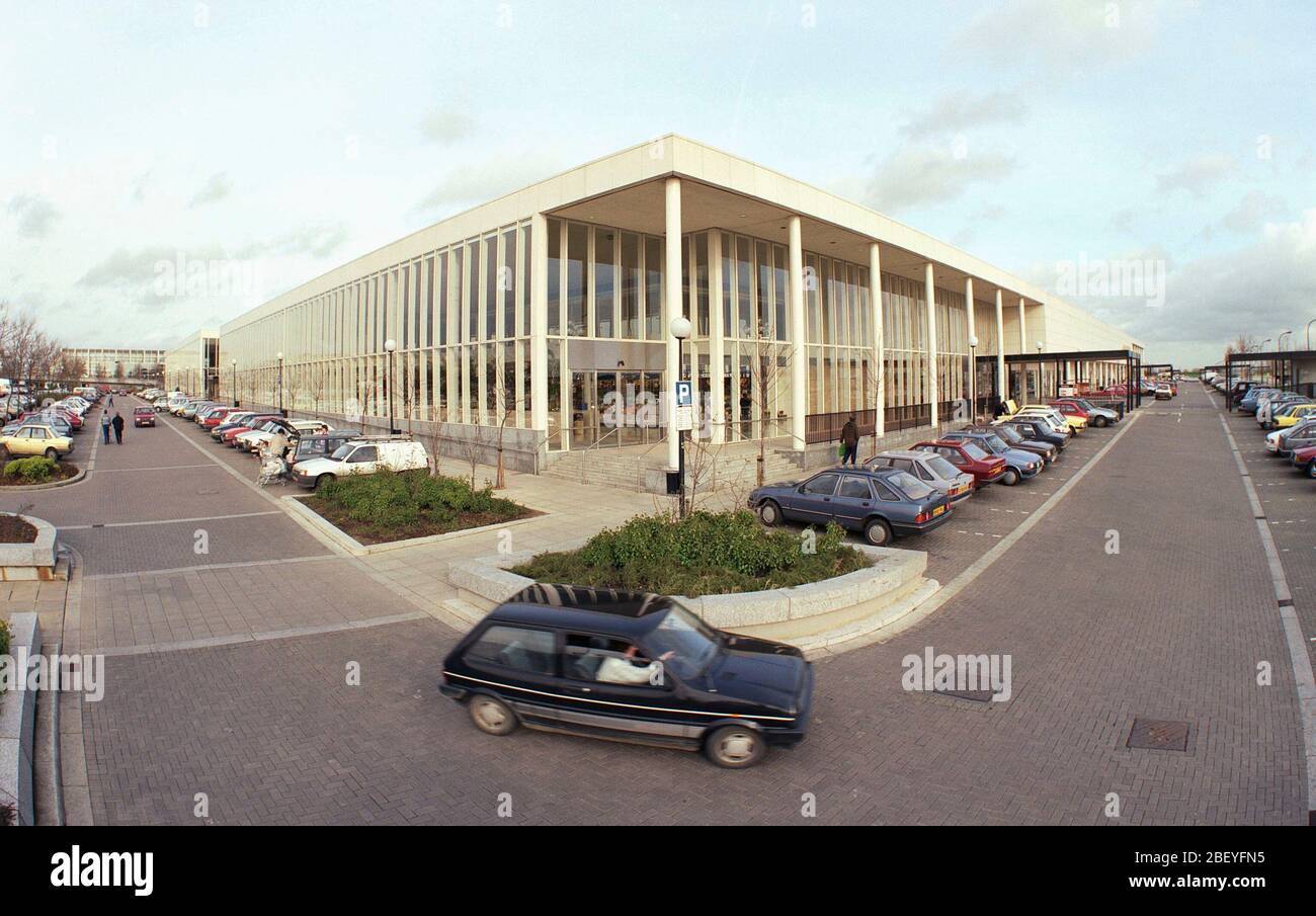 Food shopping centre in Milton Keynes, when new in 1990, south East