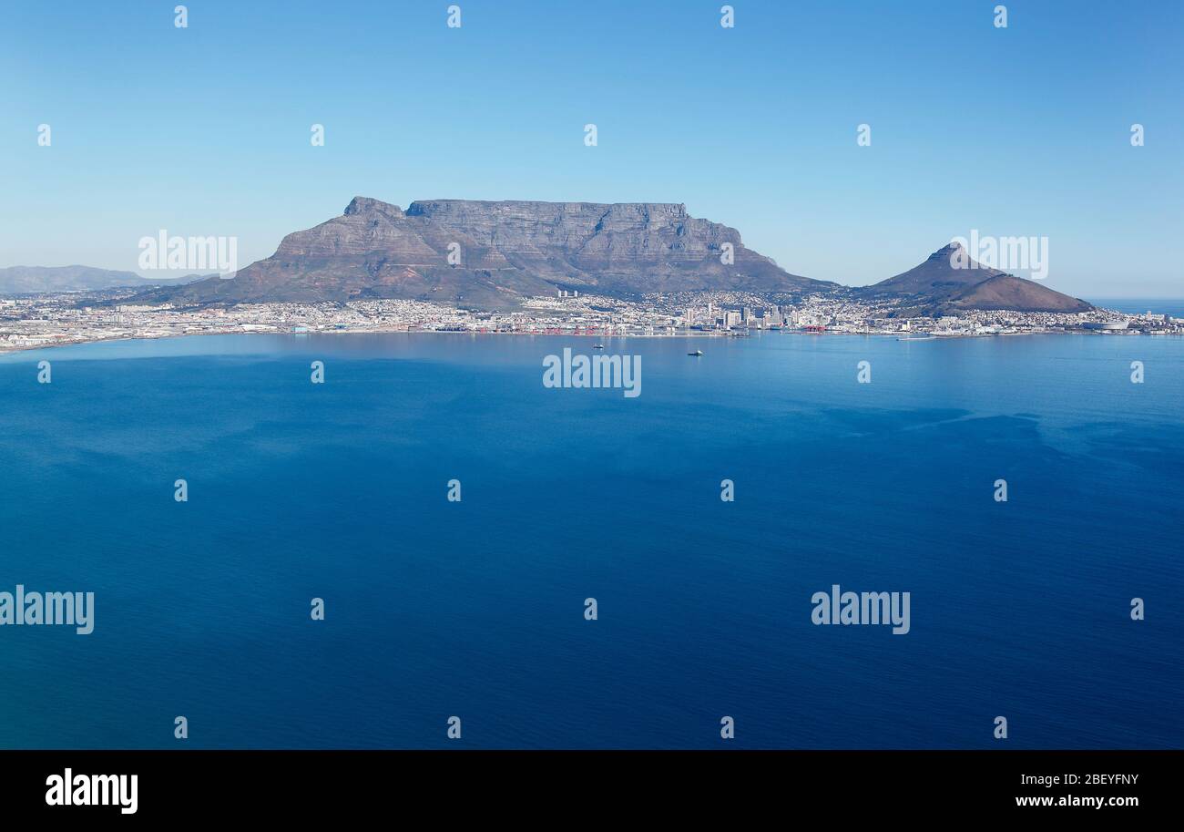Aerial photo of Table View looking towards Table Mountain and Cape Town ...