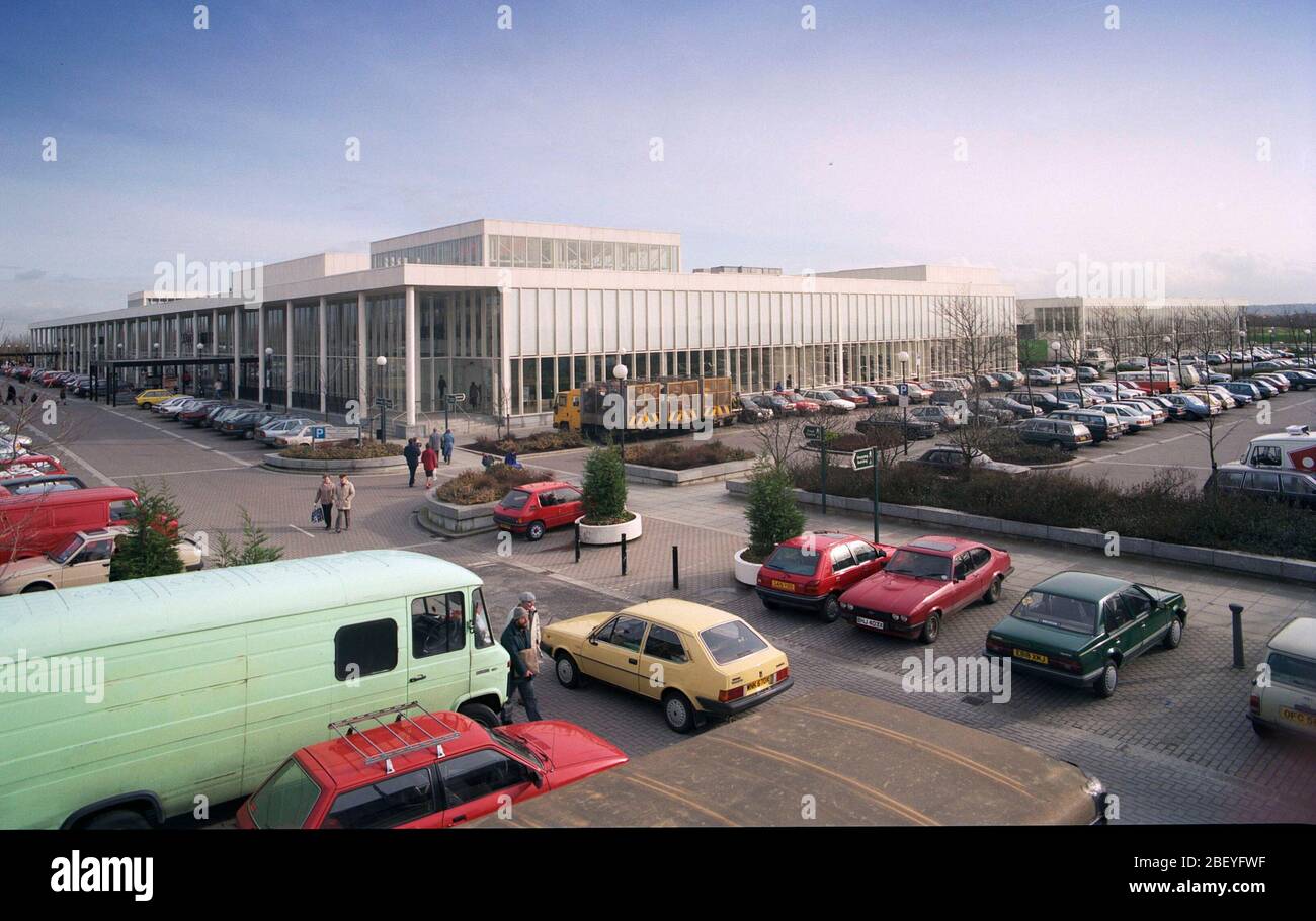 Food shopping centre in Milton Keynes, when new in 1990, south East
