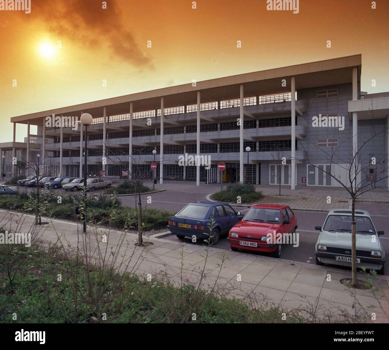 Food shopping centre in Milton Keynes, when new in 1990, south East