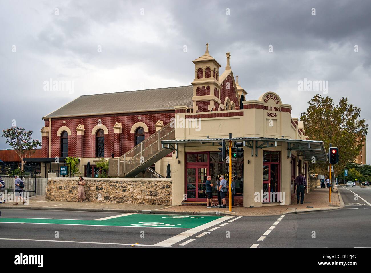 The old Beers building 1924 at the city center of Fermantle. Australia. Stock Photo