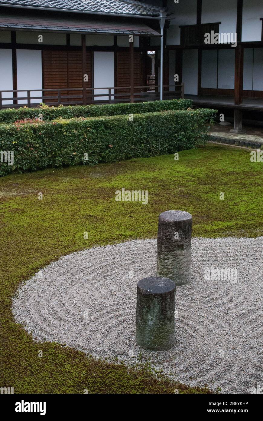 Buddhist Buddhism Zen Garden 15th Century Tōfuku-ji Temple, 15-Chōme 778 Honmachi, Higashiyama-ku, Kyōto, Kyoto Prefecture Stock Photo