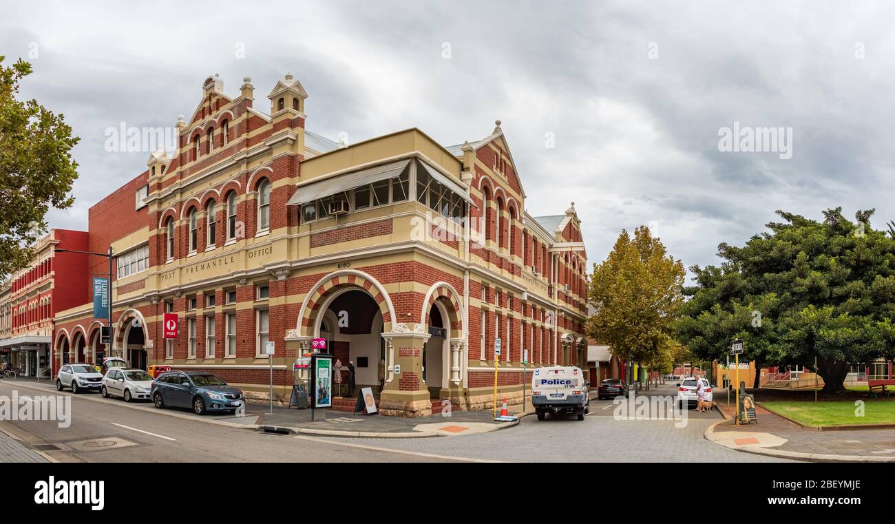 The old Fremantle Post Office building at Market St, Fremantle, Australia. Stock Photo