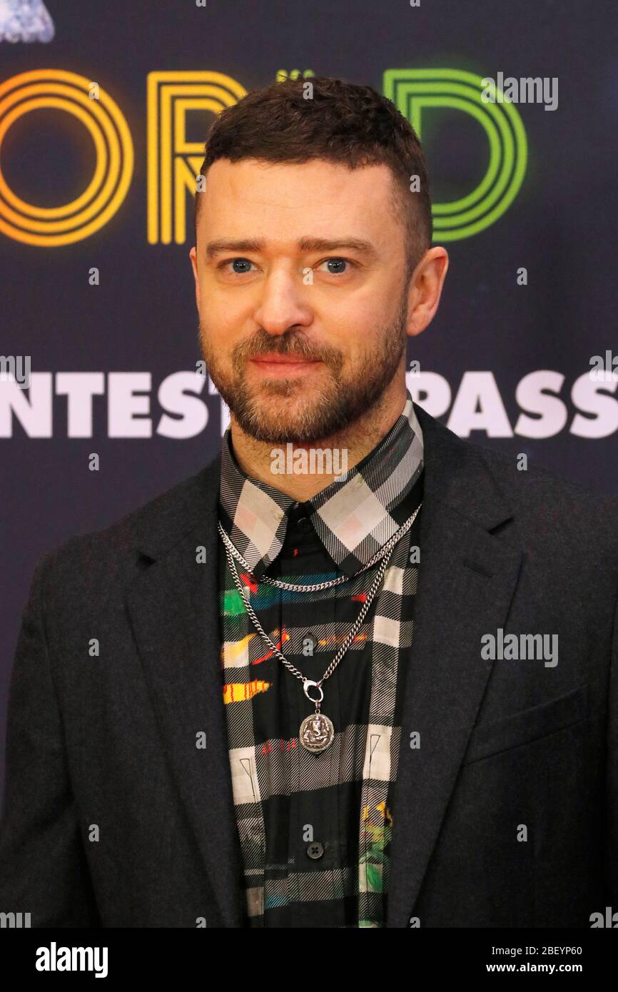 Justin Timberlake - Photocall zum Spielfilm 'Trolls World Tour', Waldorf Astoria-Hotel, 17. Febrar 2020, Berlin (nur fuer redaktionelle Verwendung. Ke Stock Photo