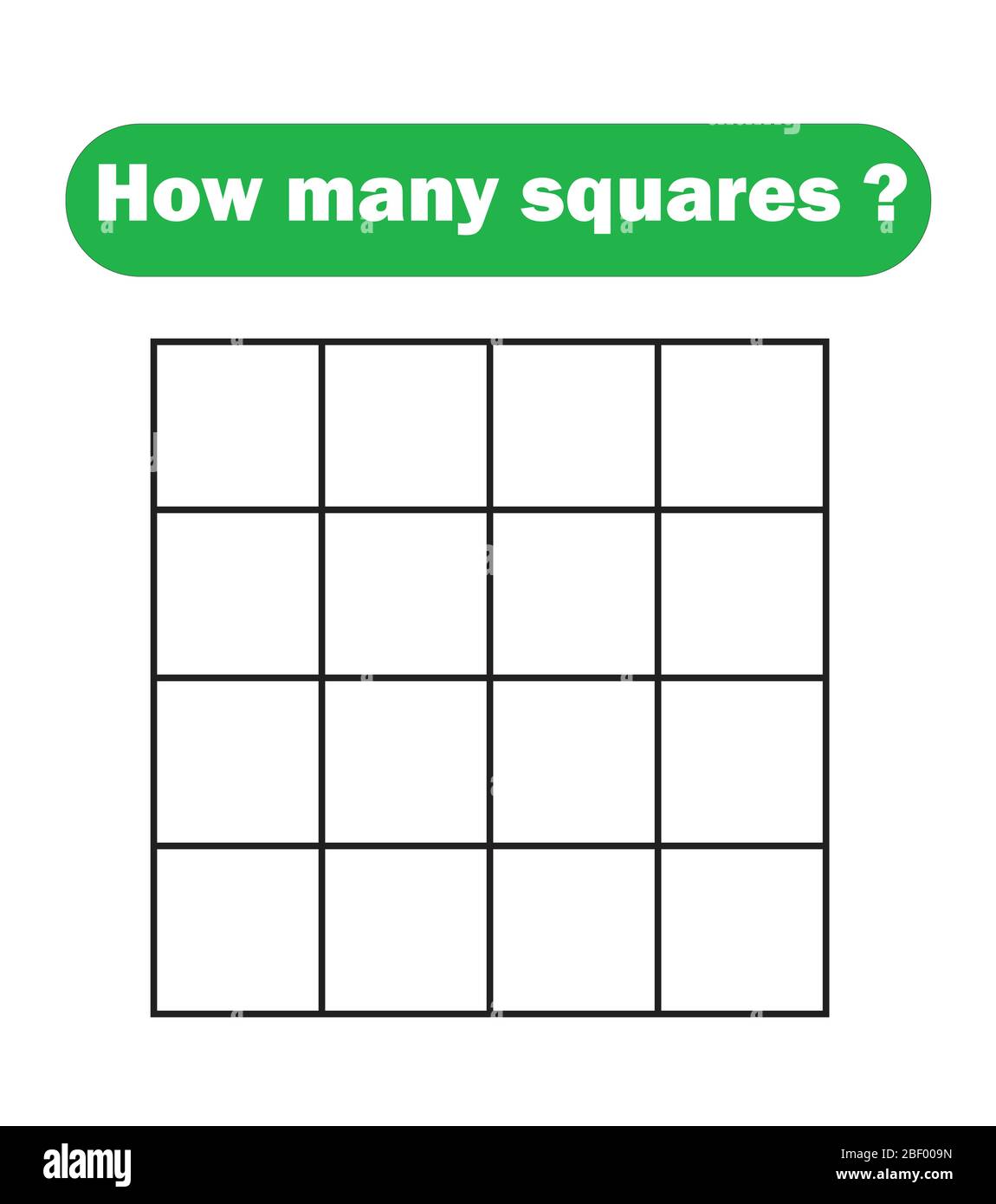 How many squares? Mathematics education game Stock Vector Image & Art
