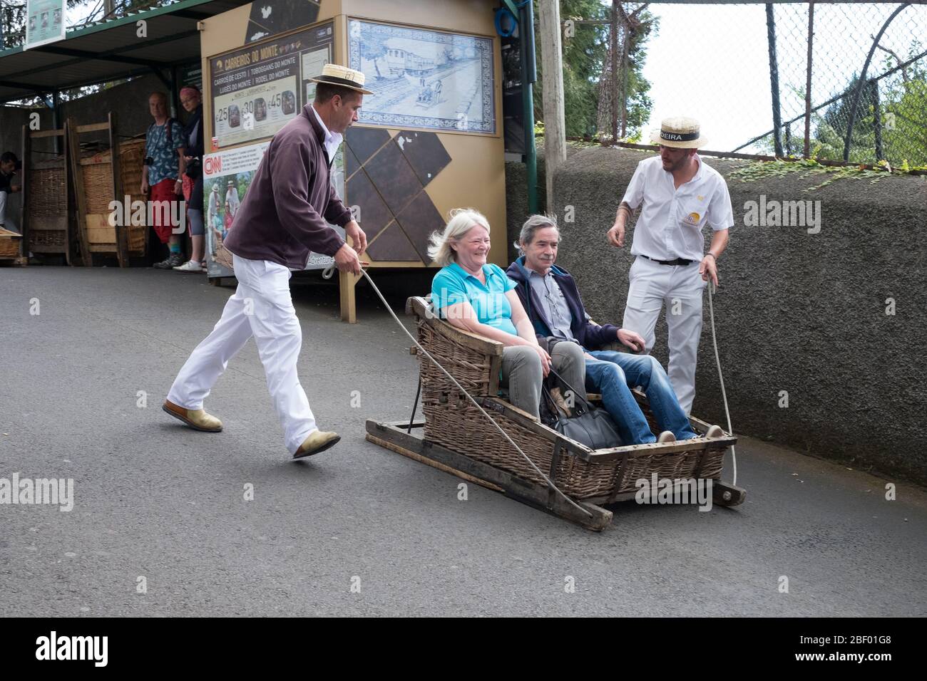 Monte toboggan run, Madeira Stock Photo Alamy