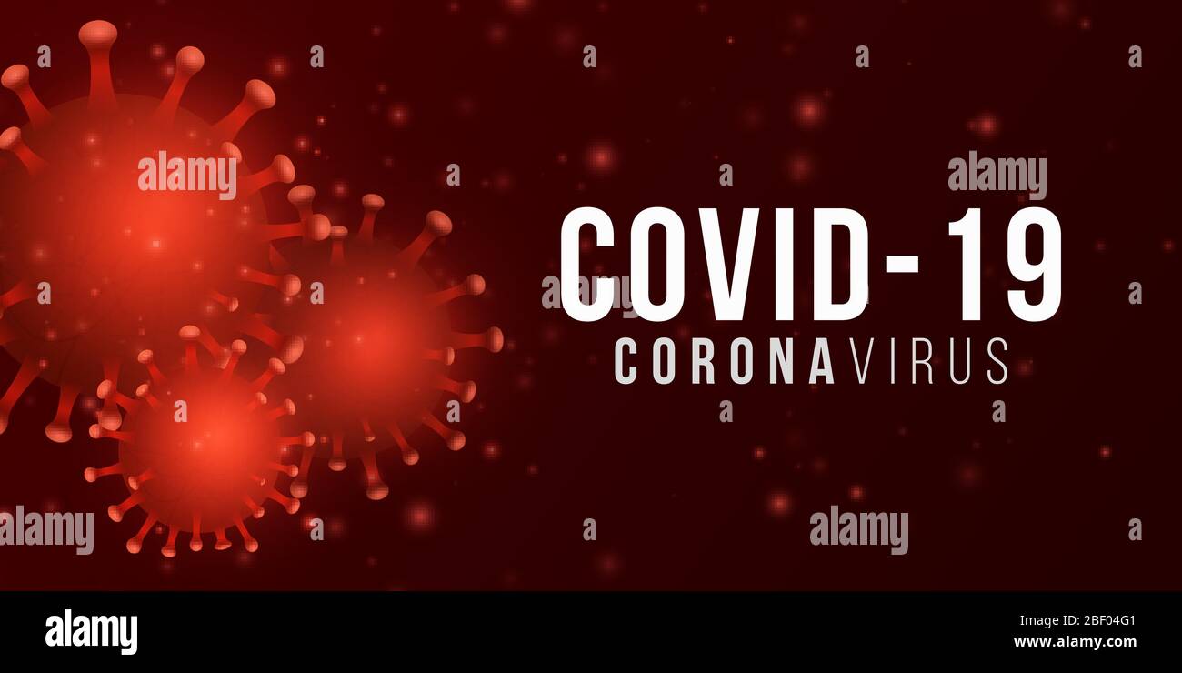 Corona 3d virus microbe. Science background. Pathogen organism. Medical banner. Vector illustration. EPS 10 Stock Vector
