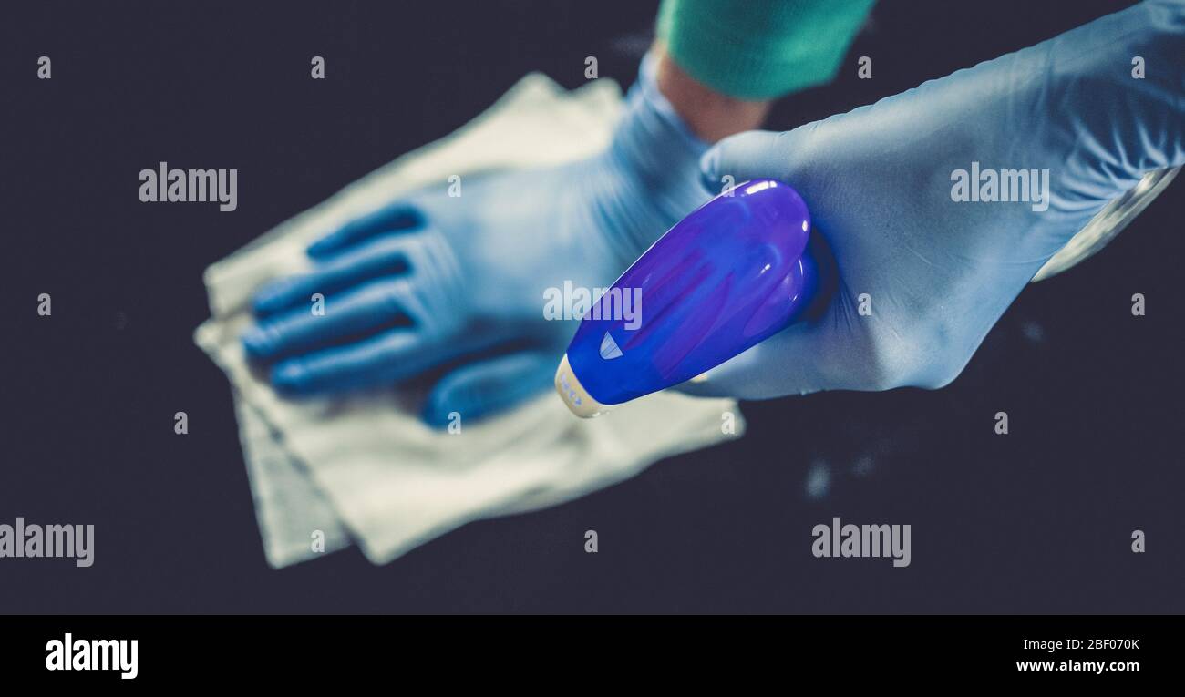 surface home cleaning spraying antibacterial sanitizing spray bottle