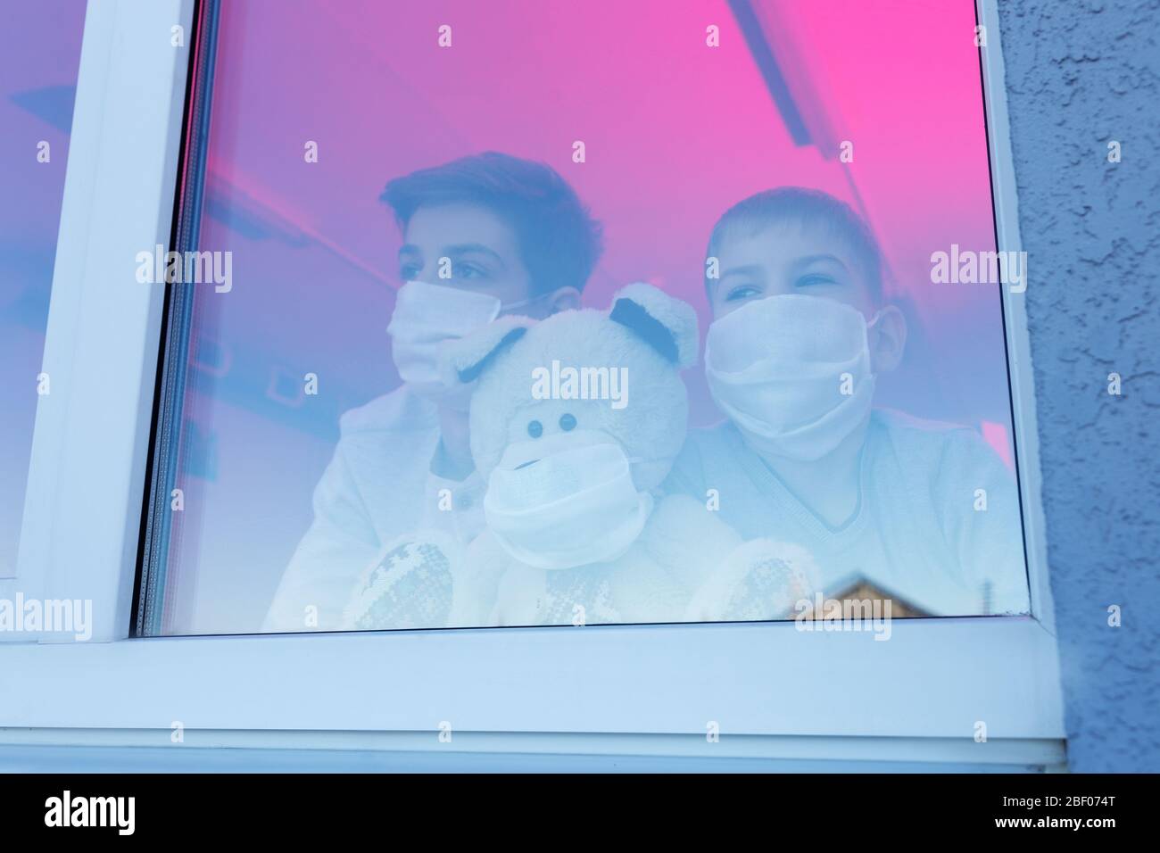 Children wearing masks protect hi-res stock photography and images - Alamy