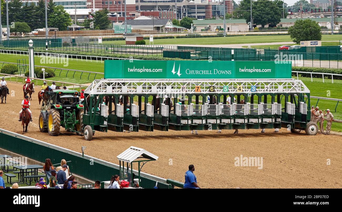 Race Horses Starting Gate High Resolution Stock Photography And Images Alamy