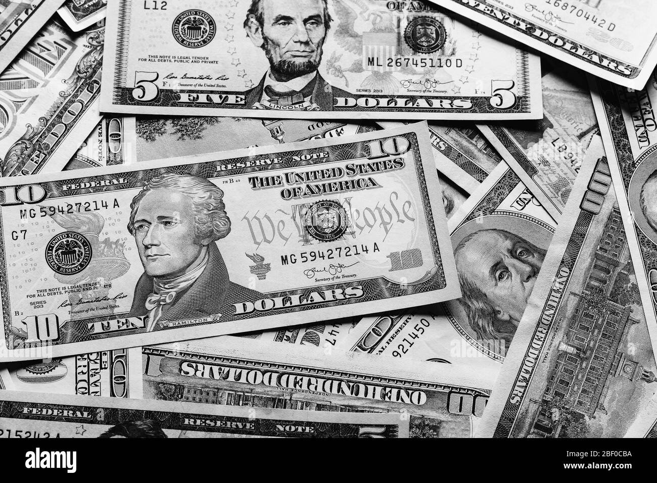 One dollar bank note Black and White Stock Photos & Images - Alamy