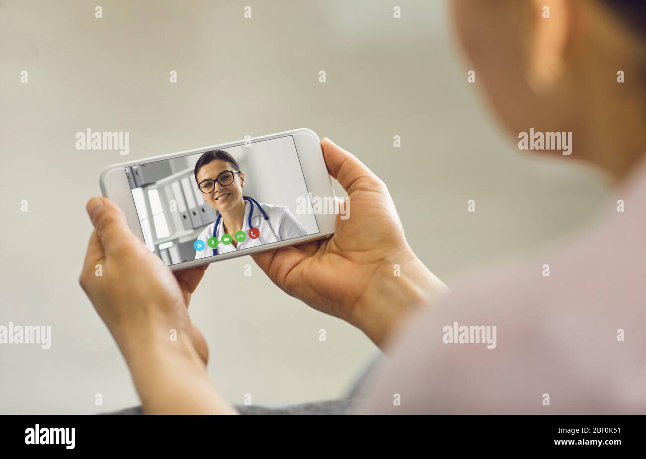 Female doctor online clinic. Woman doctor gynecologist consultation