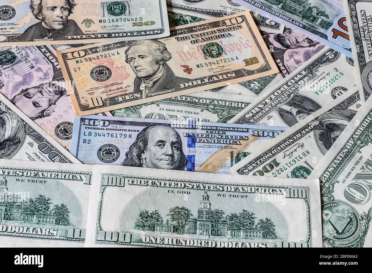 Background with money american dollar bills. Cash dollars Stock Photo ...