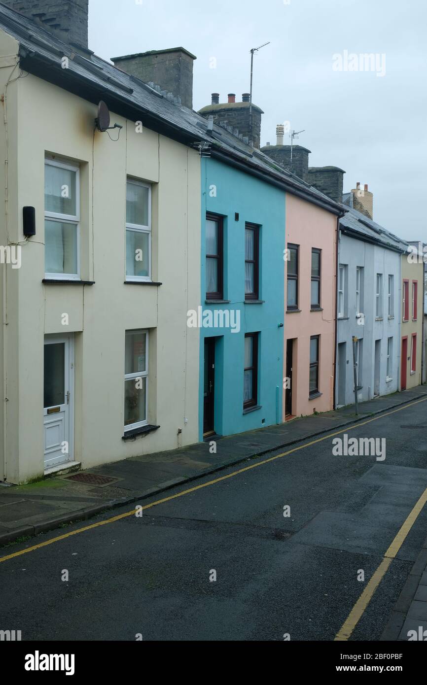 Houses in Aberystwyth, Wales Stock Photo Alamy