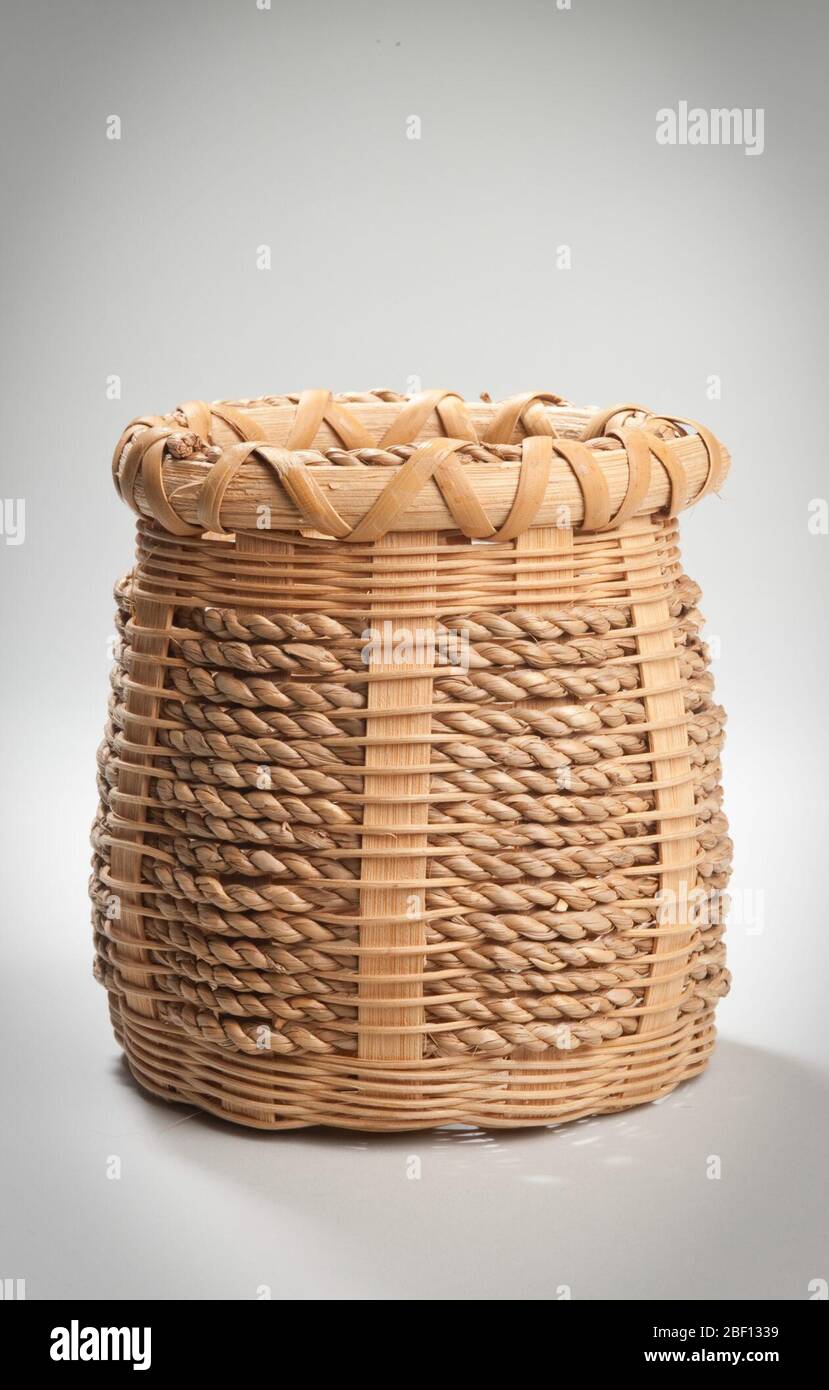 Handmade Reed Basket Stock Photo Alamy