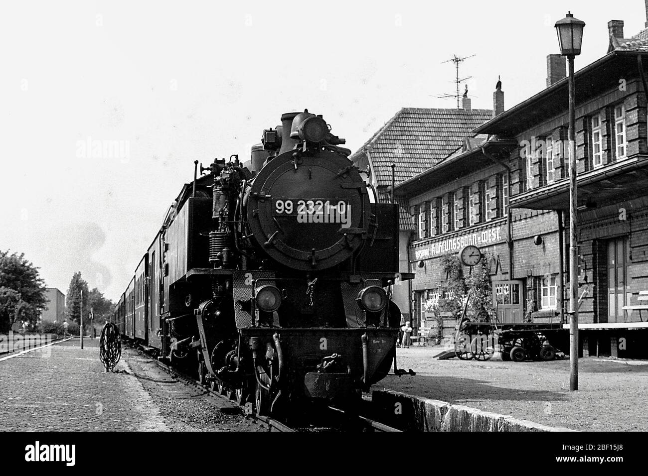 A narrow gauge steam trains at Kuhlungsborn West in 1990 Stock Photo