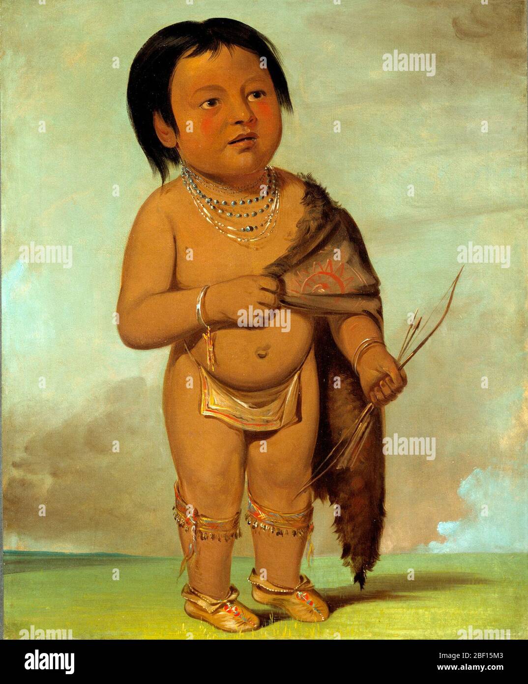 Tchaaskading Grandson of Buffalo Bulls Back Fat. This plump six-year-old  was directly in line to become chief of the Blackfoot Stock Photo - Alamy