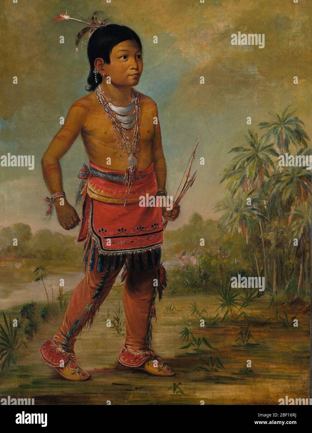 Osceola Nickanochee a Boy. Catlin’s Indian Gallery attracted