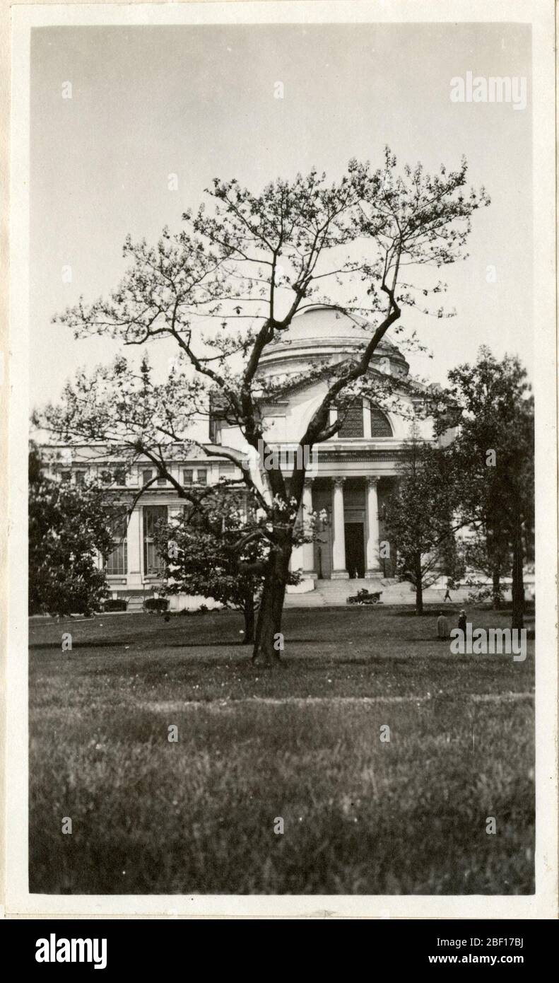 Tree in front of the United States National Museum now the National Museum of Natural History. Smithsonian Institution Archives, Record Unit 7355, Martin A. Gruber Photograph Collection, Image No. SIA2010-2082Smithsonian Institution Archives, Capital Gallery, Suite 3000, MRC 507; 600 Maryland Avenue, SW; Washington, DC 20024-2520 Stock Photo