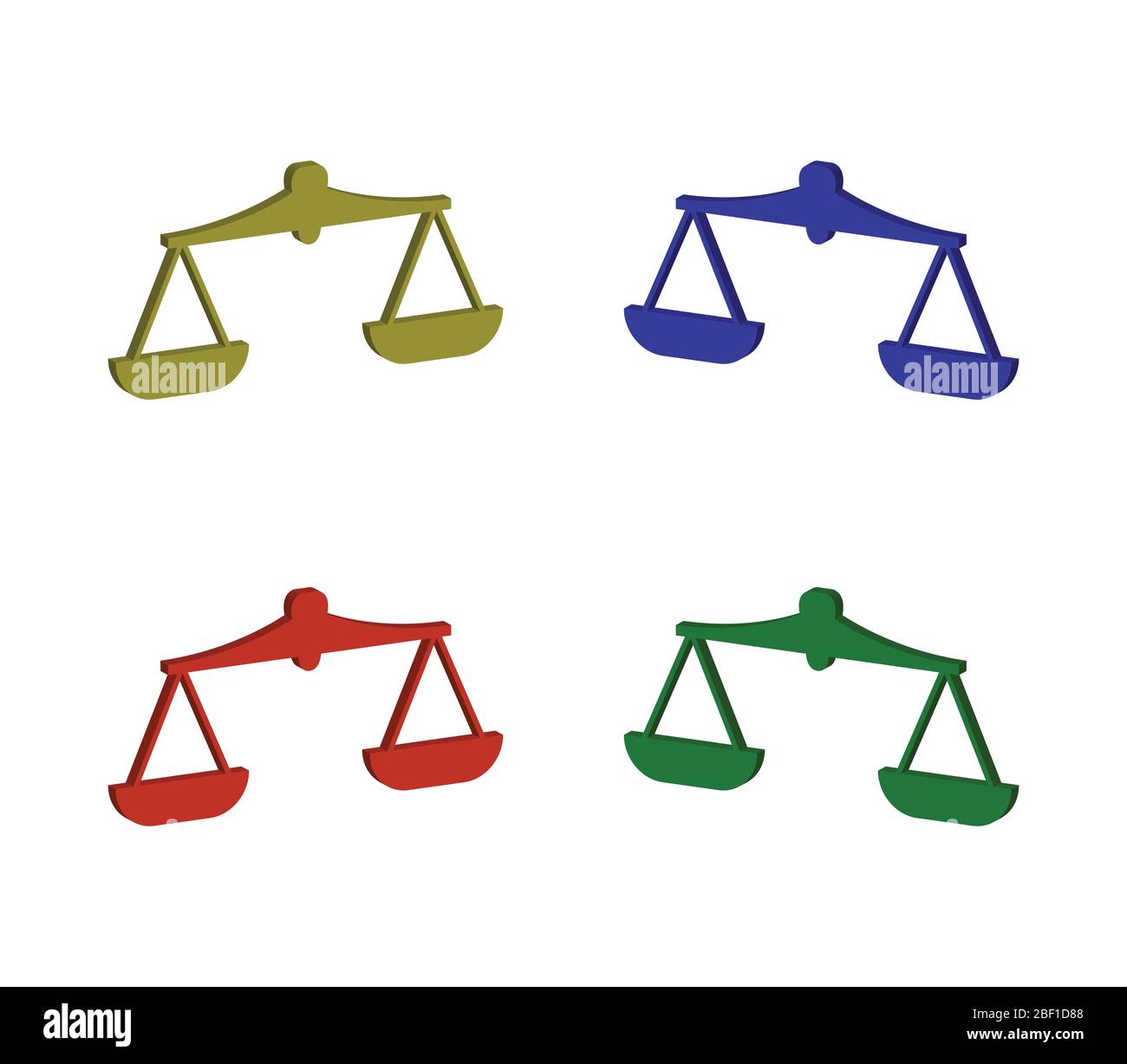 Libra icon illustrated in vector on white background Stock Vector