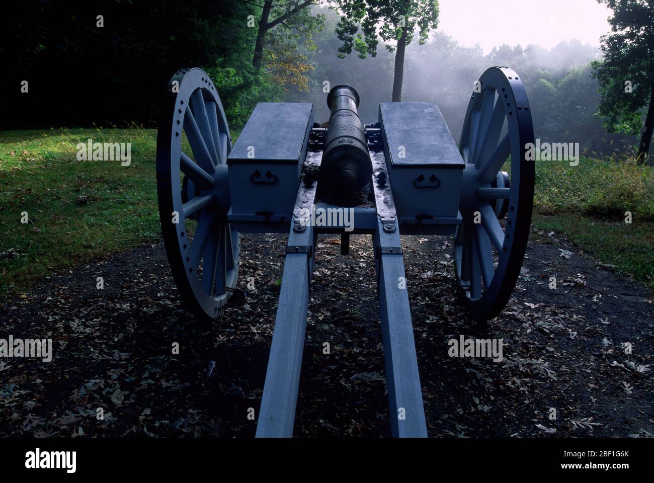 Fort Nonsense cannon, Morristown National Historical Park, New Jersey Stock Photo