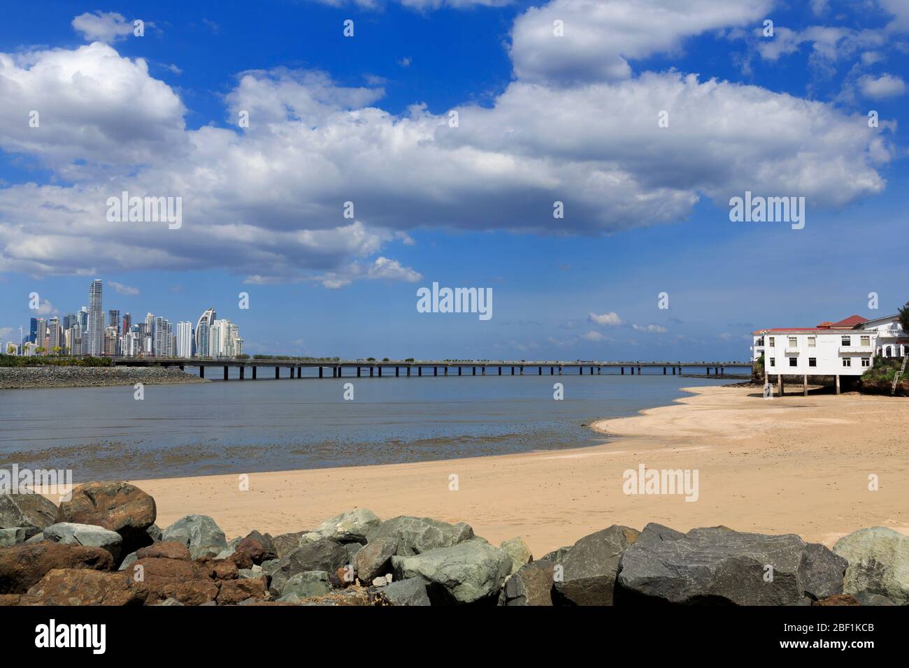 Skyline, Panama City, Panama, Central America Stock Photo
