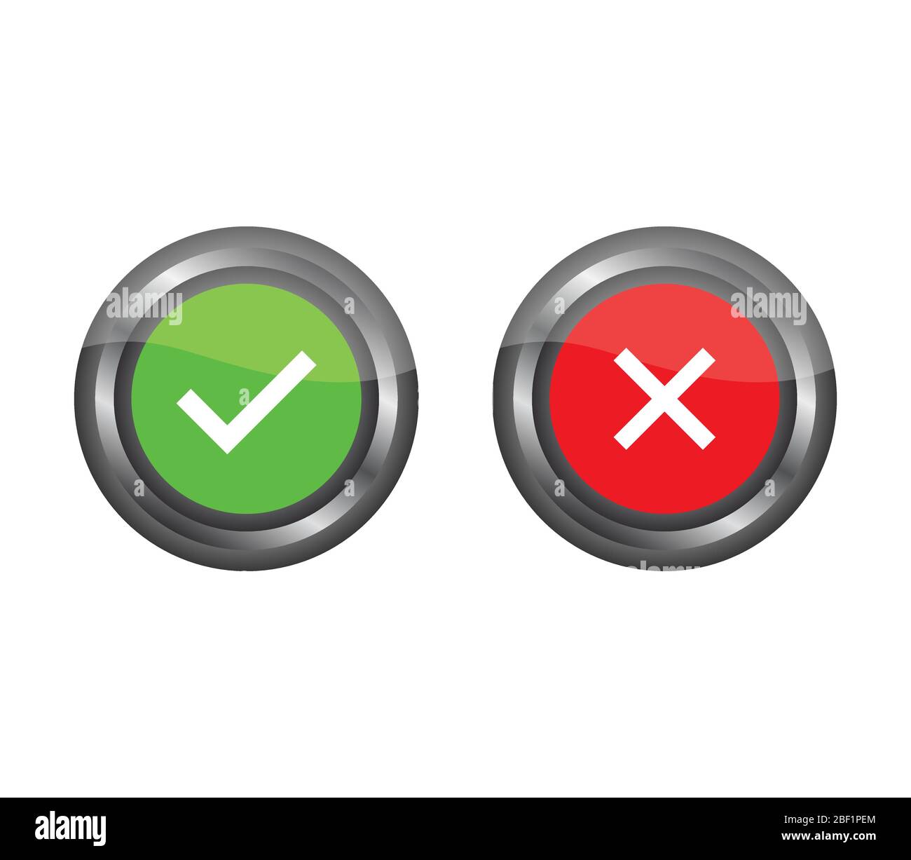 on and off icon illustrated in vector on white background Stock Vector ...