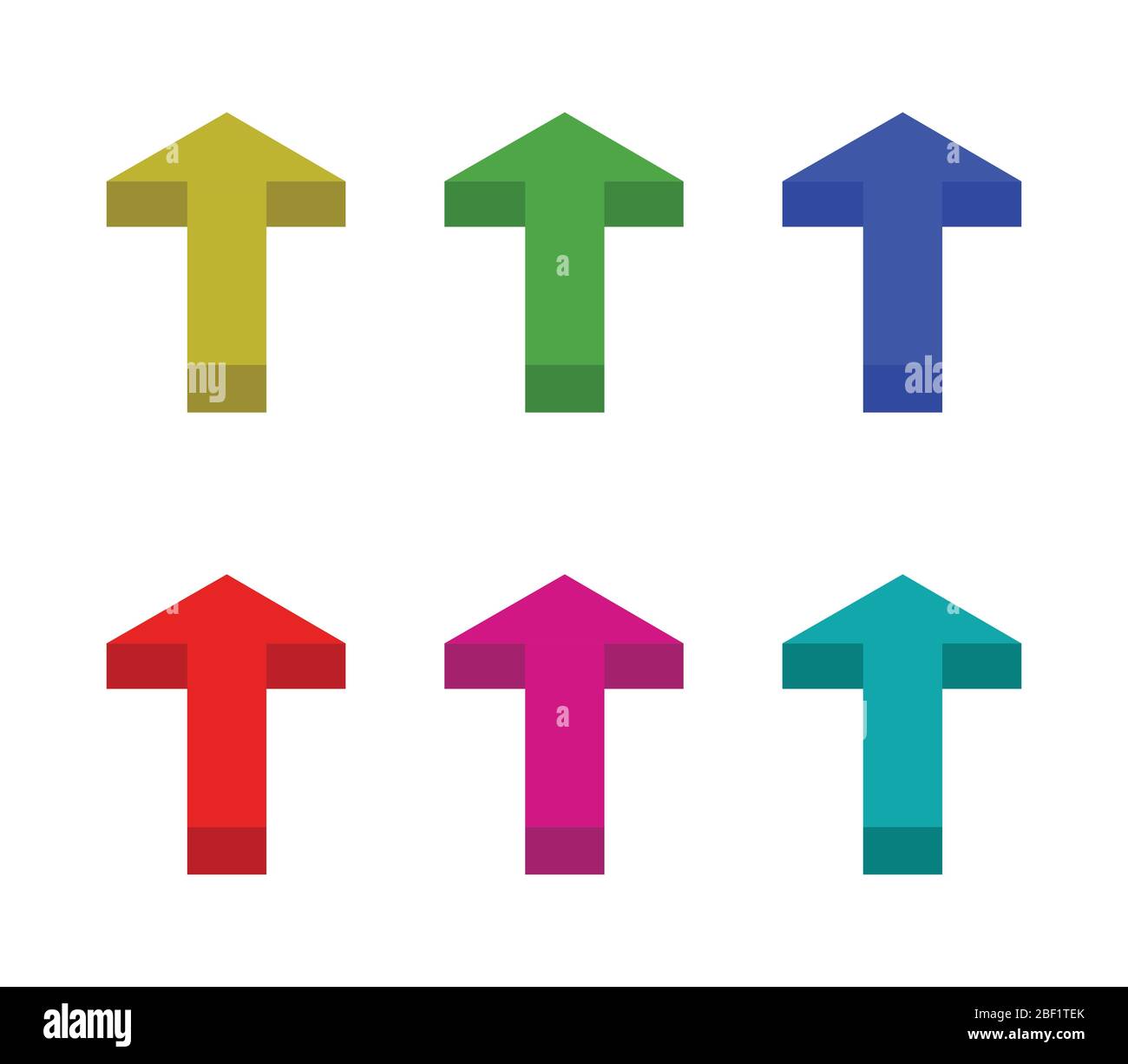 arrow icon illustrated in vector on white background Stock Vector Image ...