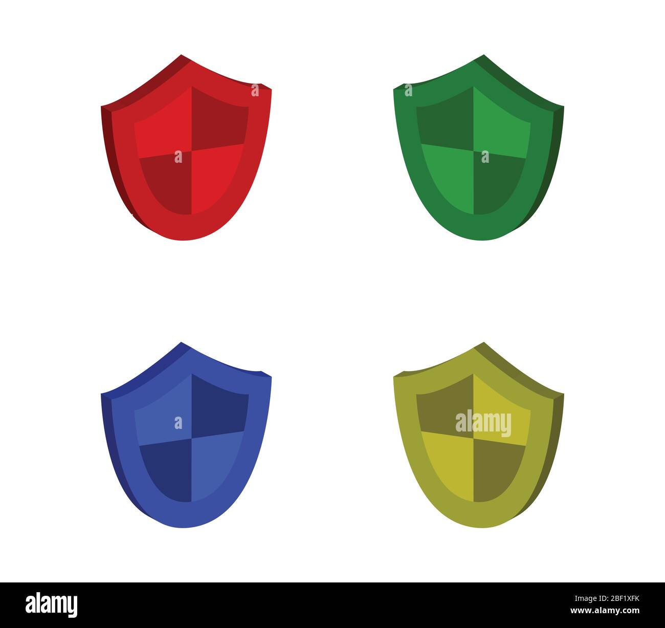 shield icon illustrated in vector on white background Stock Vector ...