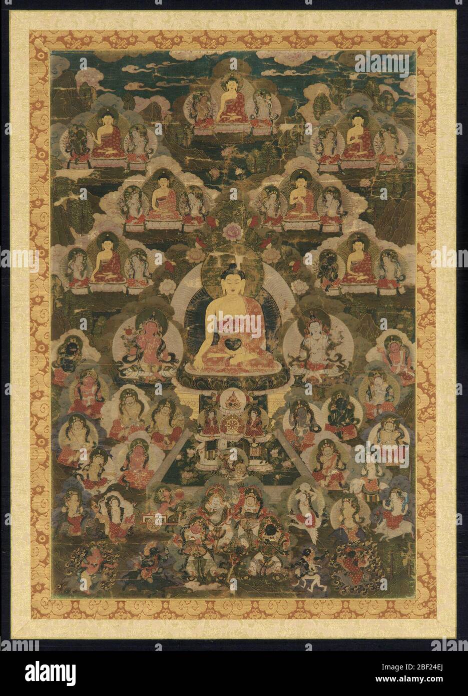 The Eight Medicine Buddhas. Bunkio Matsuki  (1867-1940) Stock Photo