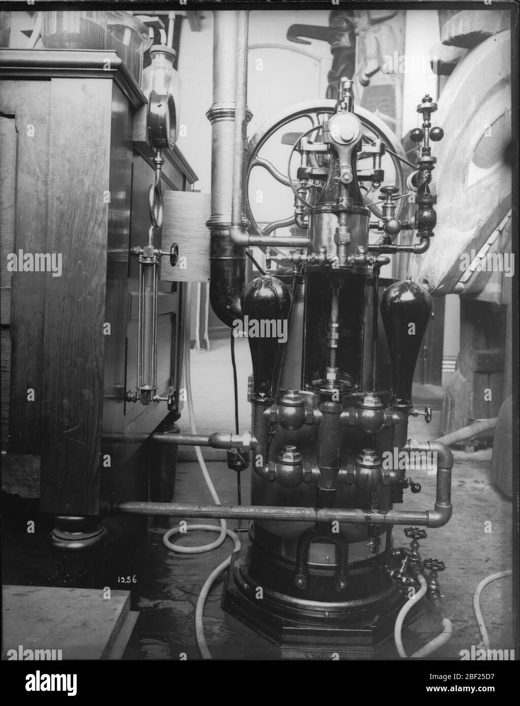 Steam Engine at United States National Museum. Steam engine in the United States National Museum, now known as the Arts and Industries Building.Smithsonian Institution Archives, Acc. 11-006, Box 001, Image No. Stock Photo