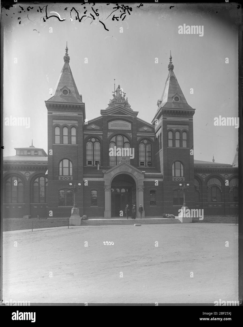 Exterior View of the United States National Museum. Exterior view of the United States National Museum, now known as the Arts and Industries Building.Smithsonian Institution Archives, Acc. 11-006, Box 006, Image No. Stock Photo