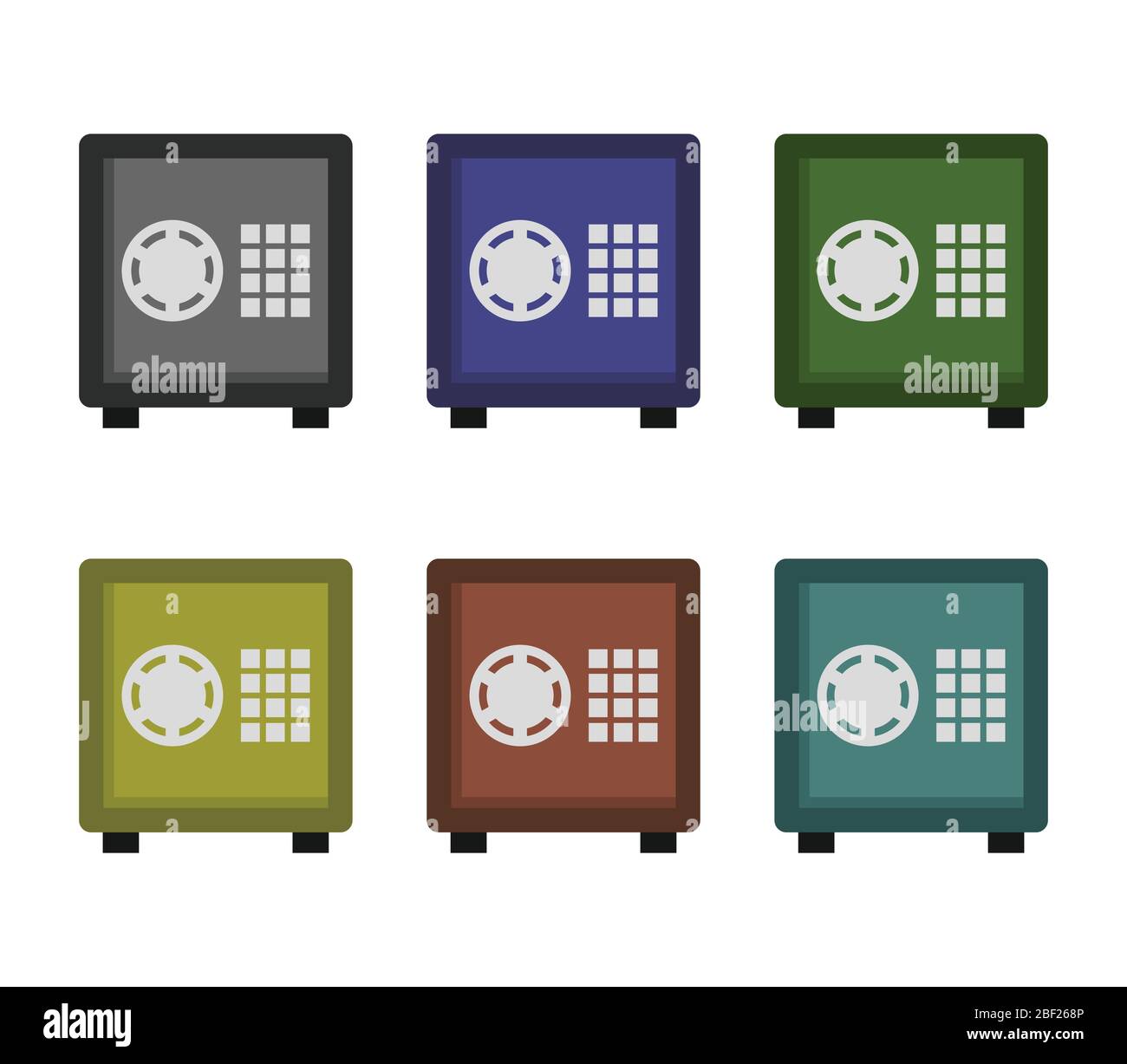 safe icon illustrated in vector on white background Stock Vector Image ...