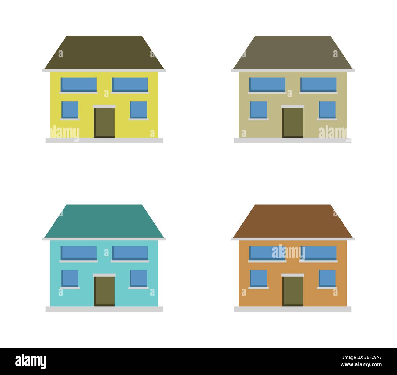 house icon illustrated in vector on white background Stock Vector Image ...