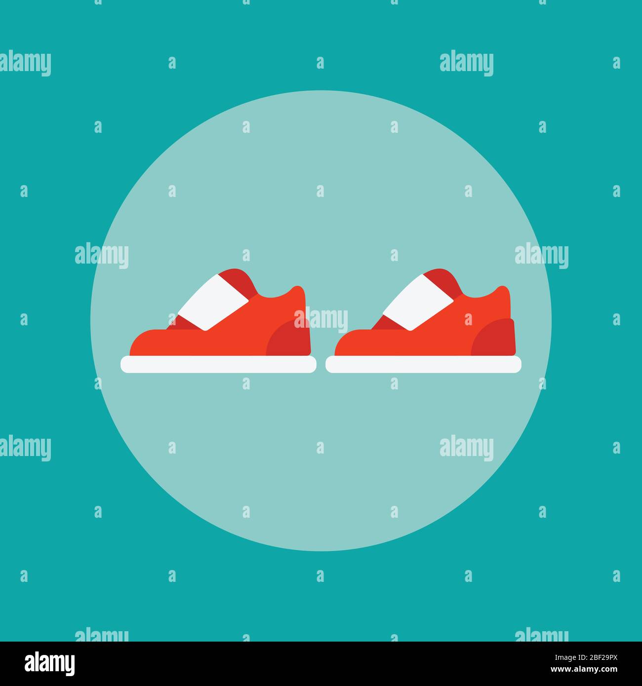 Sports shoes icon vector. Flat style. Vector illustration Stock Vector
