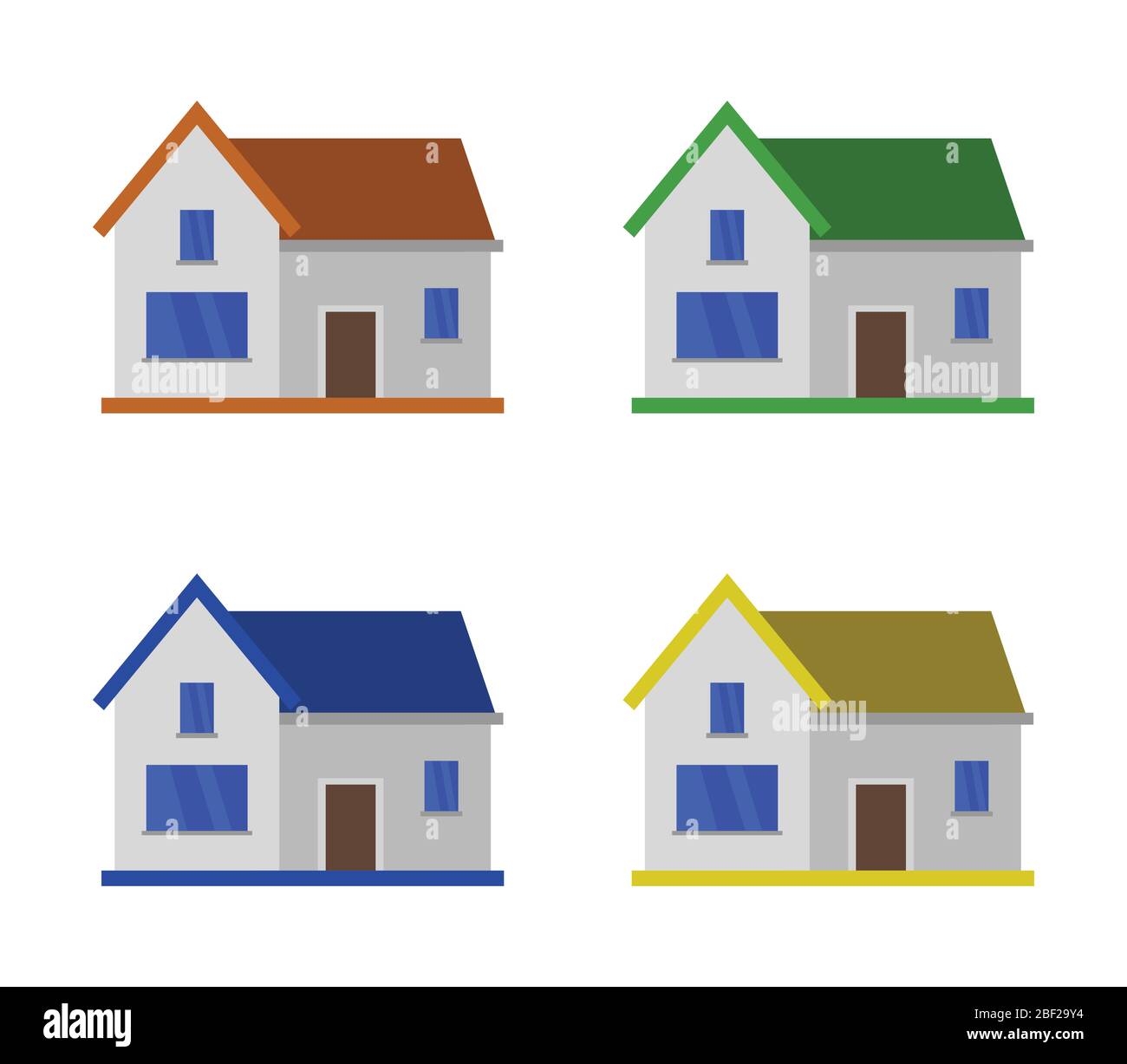 house icon illustrated in vector on white background Stock Vector Image ...