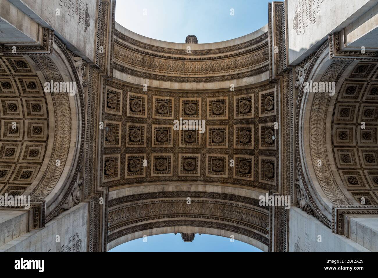 Arc de Triomphe in Summer, Paris/France Stock Photo