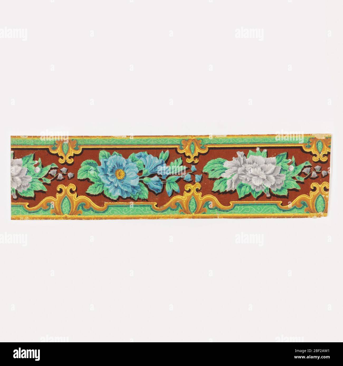 Border. Rococo moldings decorate the upper and lower edgings; enclosed ...