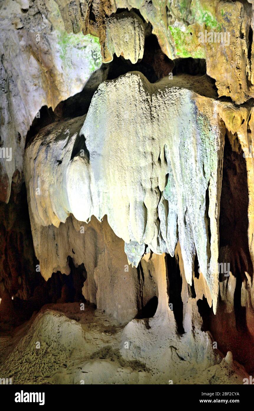 Stalactite in Cayman Crystal Caves, Grand Cayman Island Stock Photo Alamy