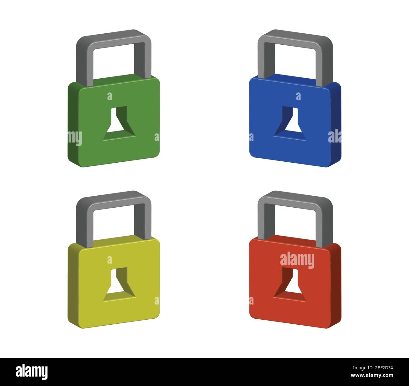 padlock icon illustrated in vector on white background Stock Vector ...