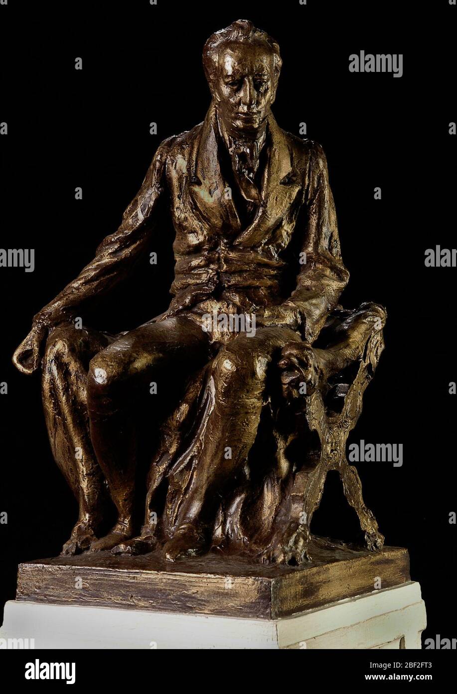 Model for Seated Statue of James Smithson. In December 1903, Alexander Graham Bell, a regent of the Smithsonian Institution, asked Gutzon Borglum to submit plans for a memorial honoring the institution’s founder. Stock Photo