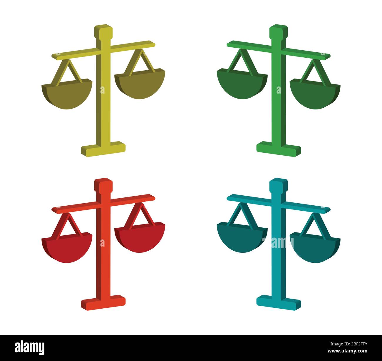 Libra icon illustrated in vector on white background Stock Vector