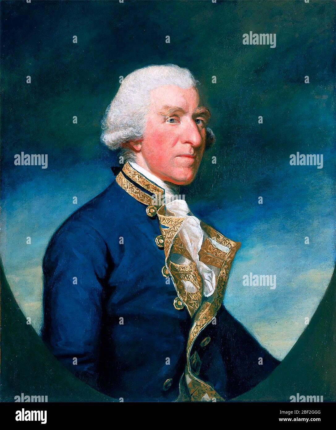 Admiral Samuel Hood, 1st Viscount Hood (1724-1816) - James Northcote, 1784 Stock Photo