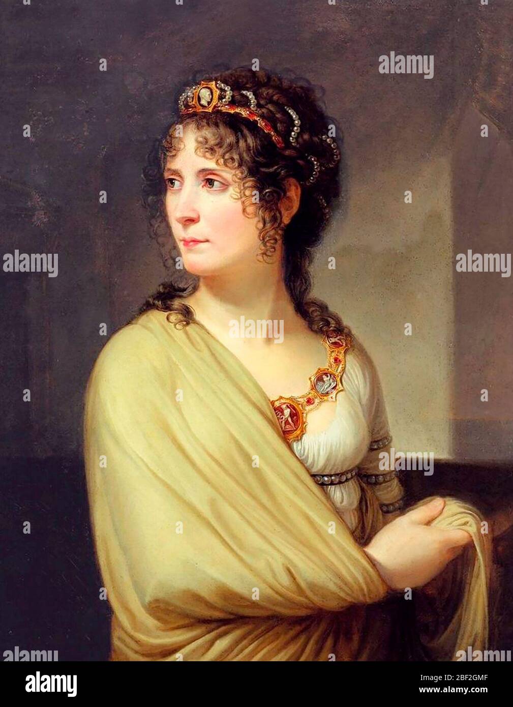 Portrait of Josephine de Beauharnais (1763-1814) - Andrea Appiani, circa 1808 Stock Photo