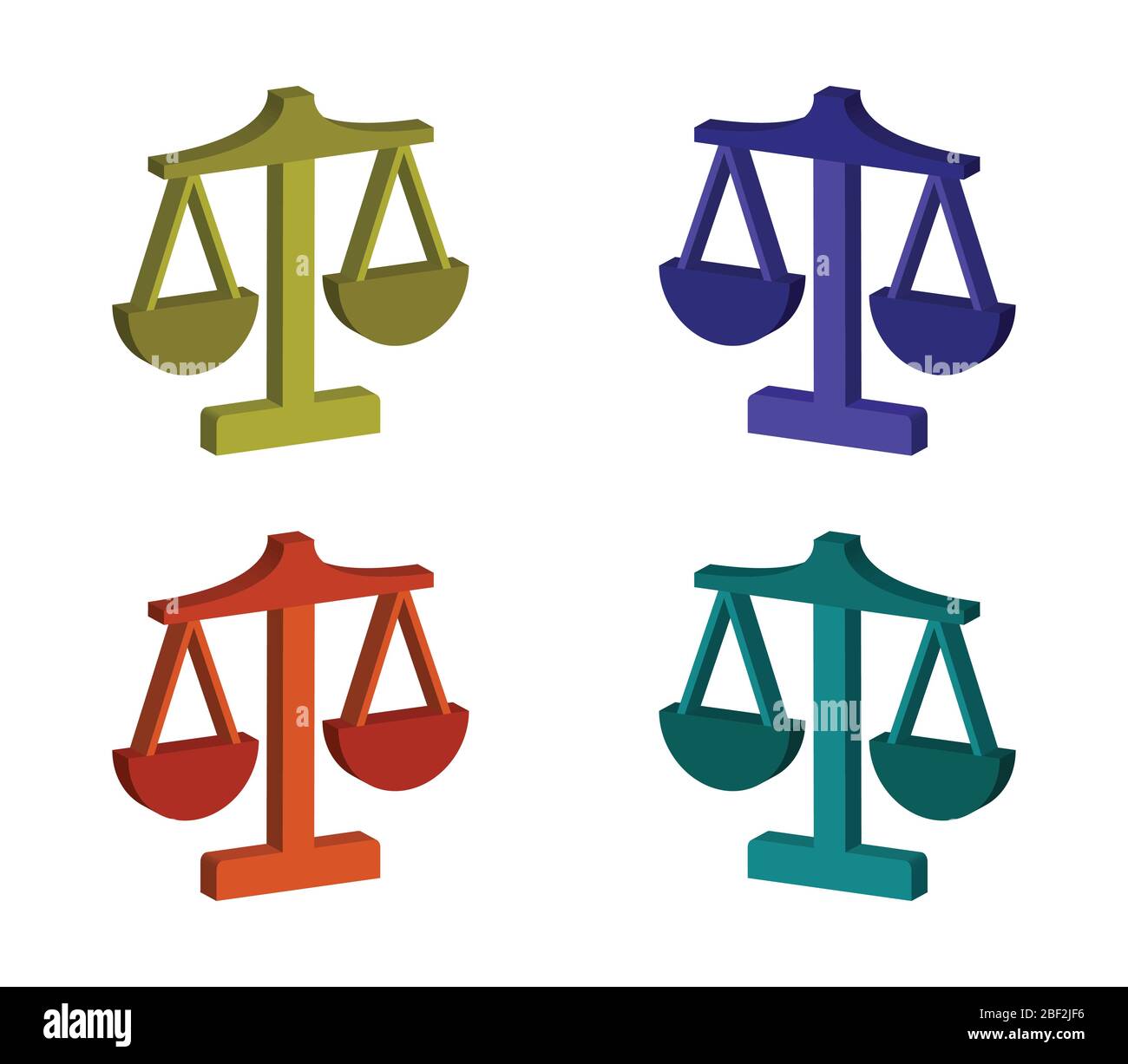 Libra icon illustrated in vector on white background Stock Vector